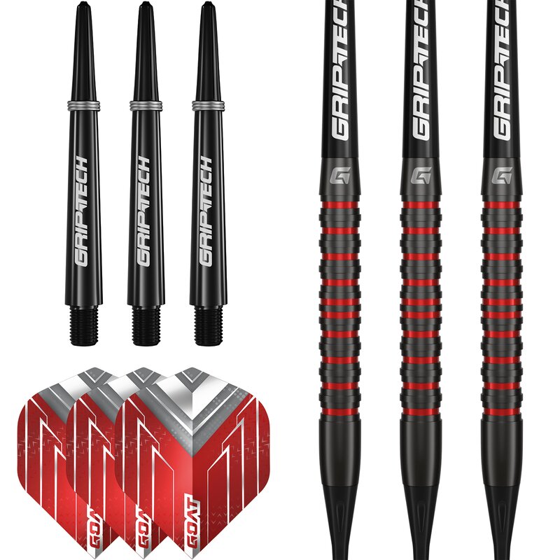 GOAT Podium Black & Red 80% Tungsten Soft Tip 20 gr