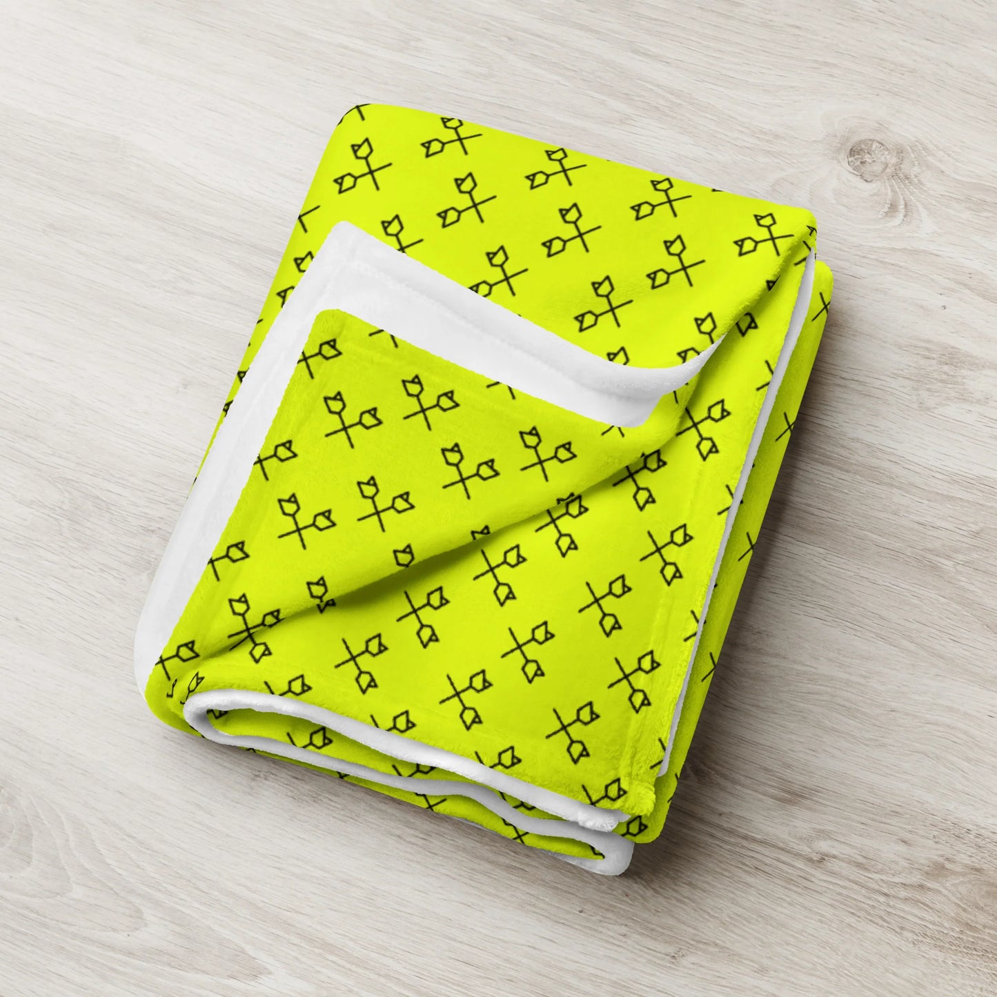 Darts All Over Tagesdecke - flashy yellow