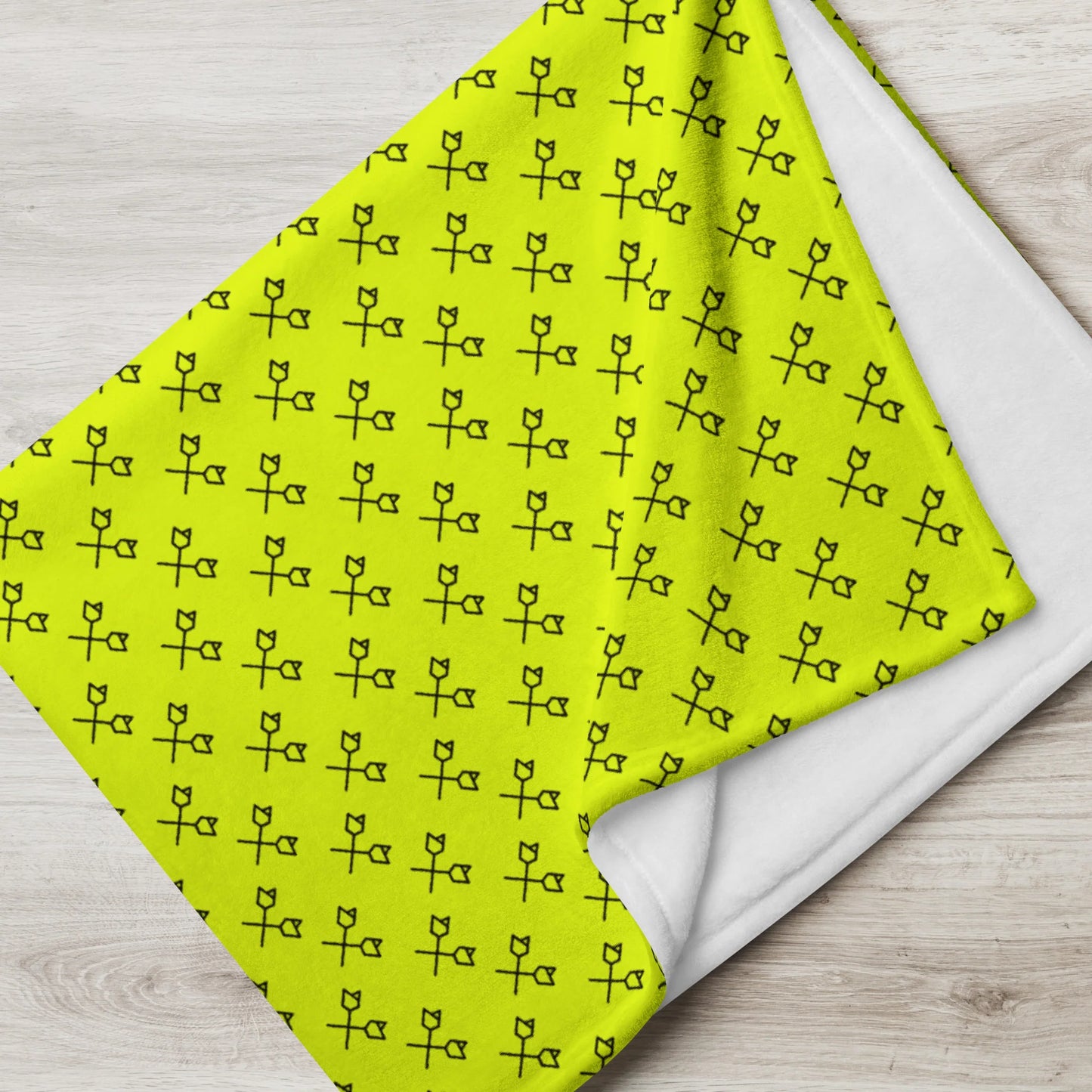 Darts All Over Tagesdecke - flashy yellow