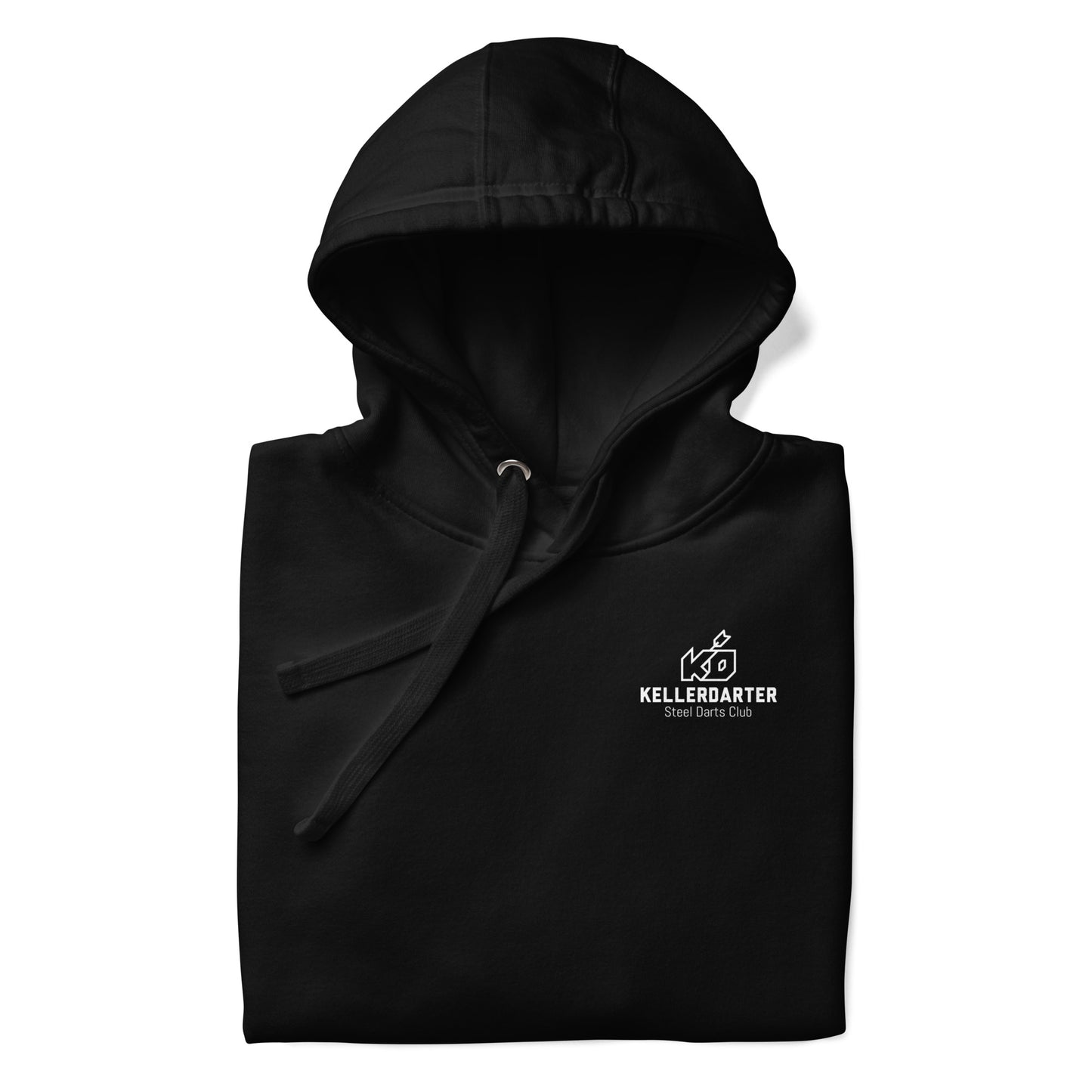 Kellerdarter Logo Unisex Hoodie vorne bedruckt - in 2 Farben