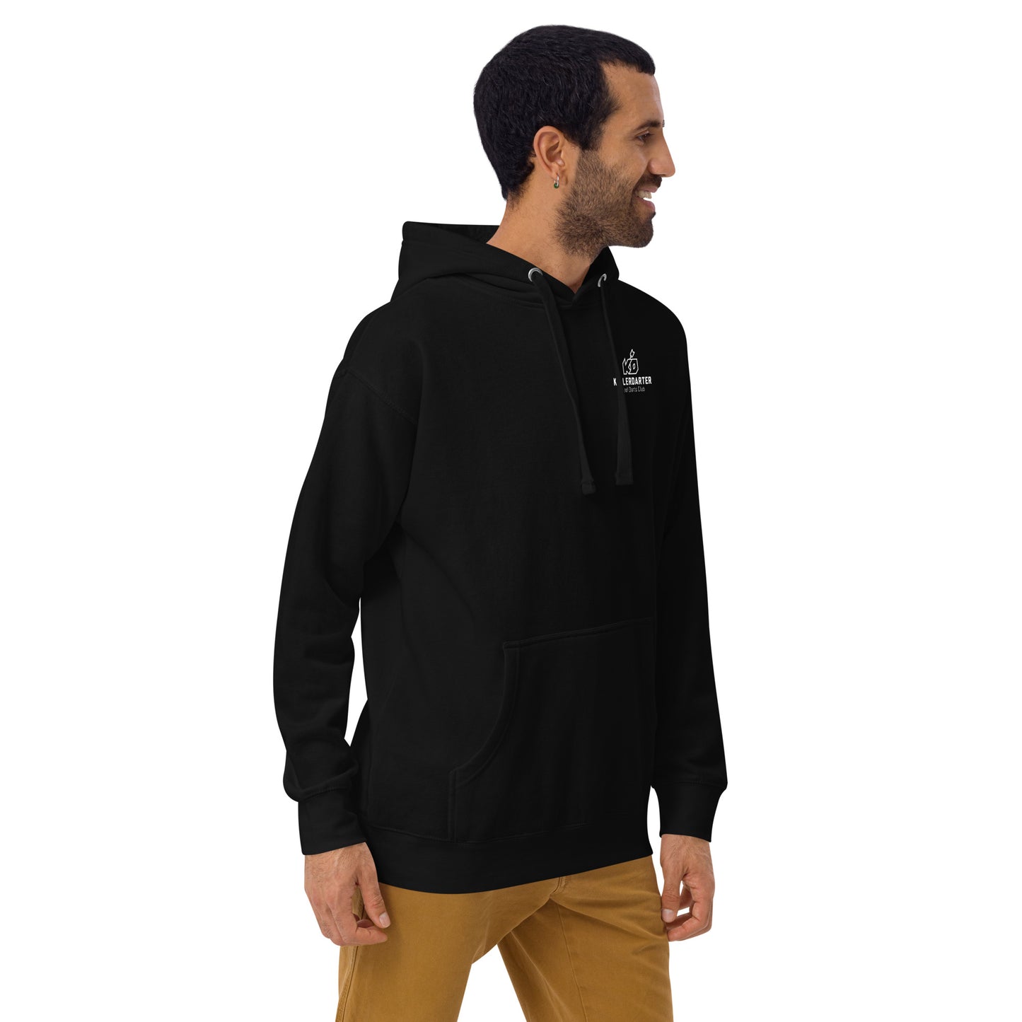 Kellerdarter Logo Unisex Hoodie vorne bedruckt - in 2 Farben