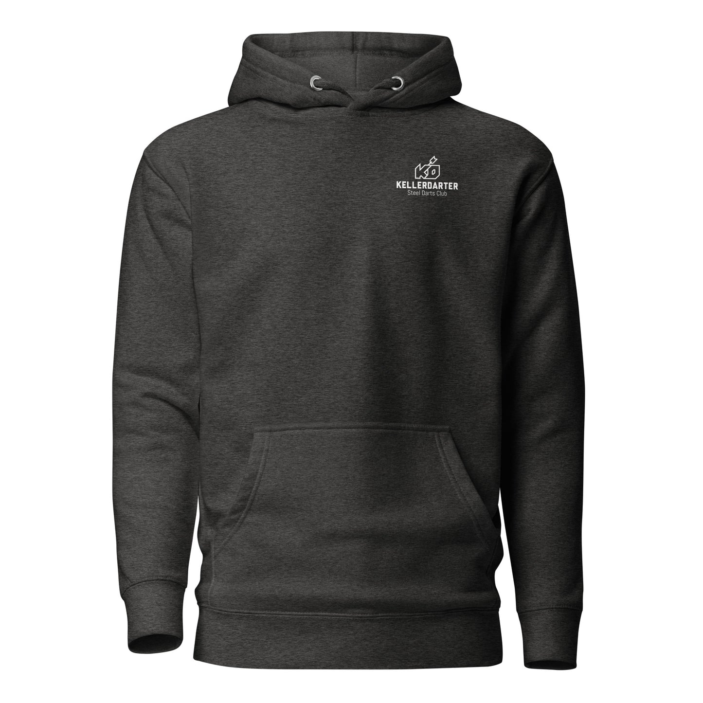 Kellerdarter Logo Unisex Hoodie vorne bedruckt - in 2 Farben