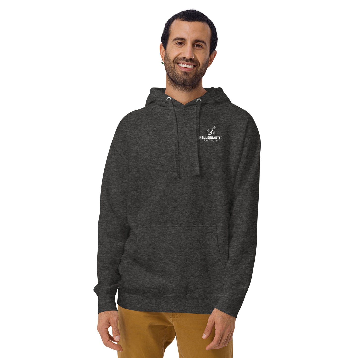 Kellerdarter Logo Unisex Hoodie vorne bedruckt - in 2 Farben