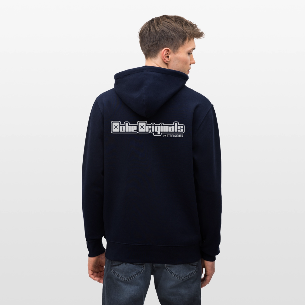 OO Basics Unisex Bio-Kapuzenjacke - Navy