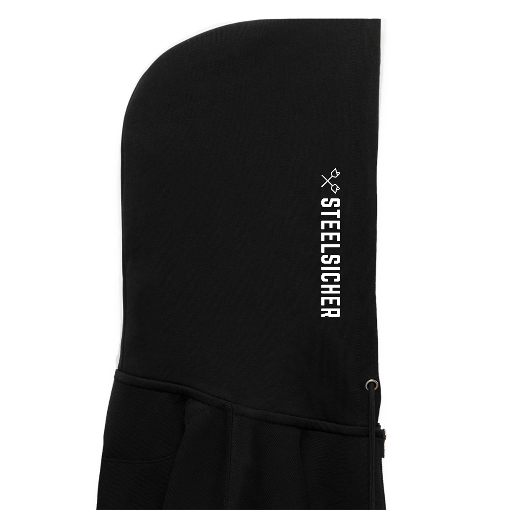 NORTH STARS Unisex Bio-Kapuzenjacke - Schwarz