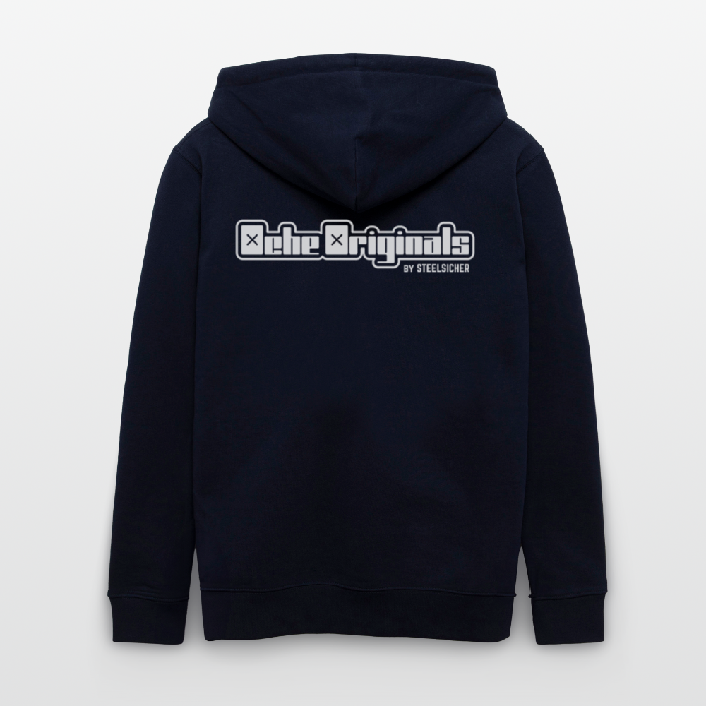 OO Basics Unisex Bio-Kapuzenjacke - Navy