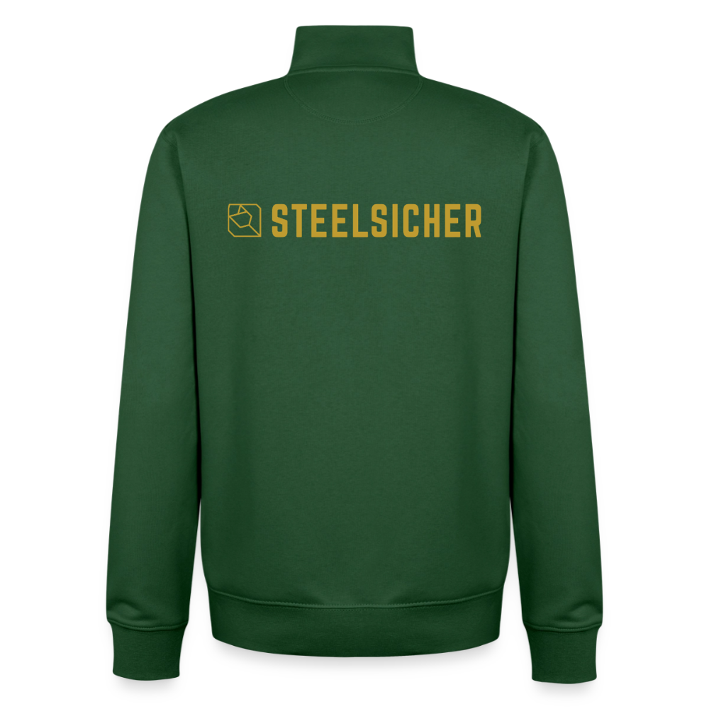 Gold Club *Large* Organic Zip Sweatshirt - Flaschengrün