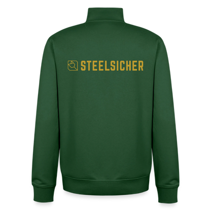Gold Club *Large* Organic Zip Sweatshirt - Flaschengrün