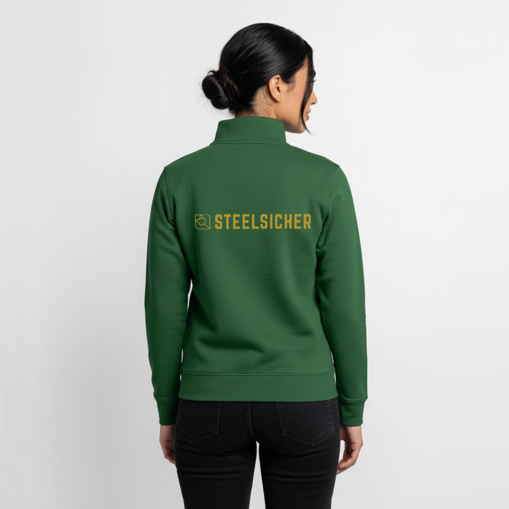 Gold Club *Large* Organic Zip Sweatshirt - Flaschengrün