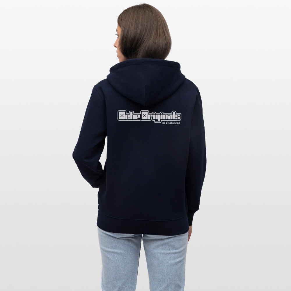 OO Basics Unisex Bio-Kapuzenjacke - Navy