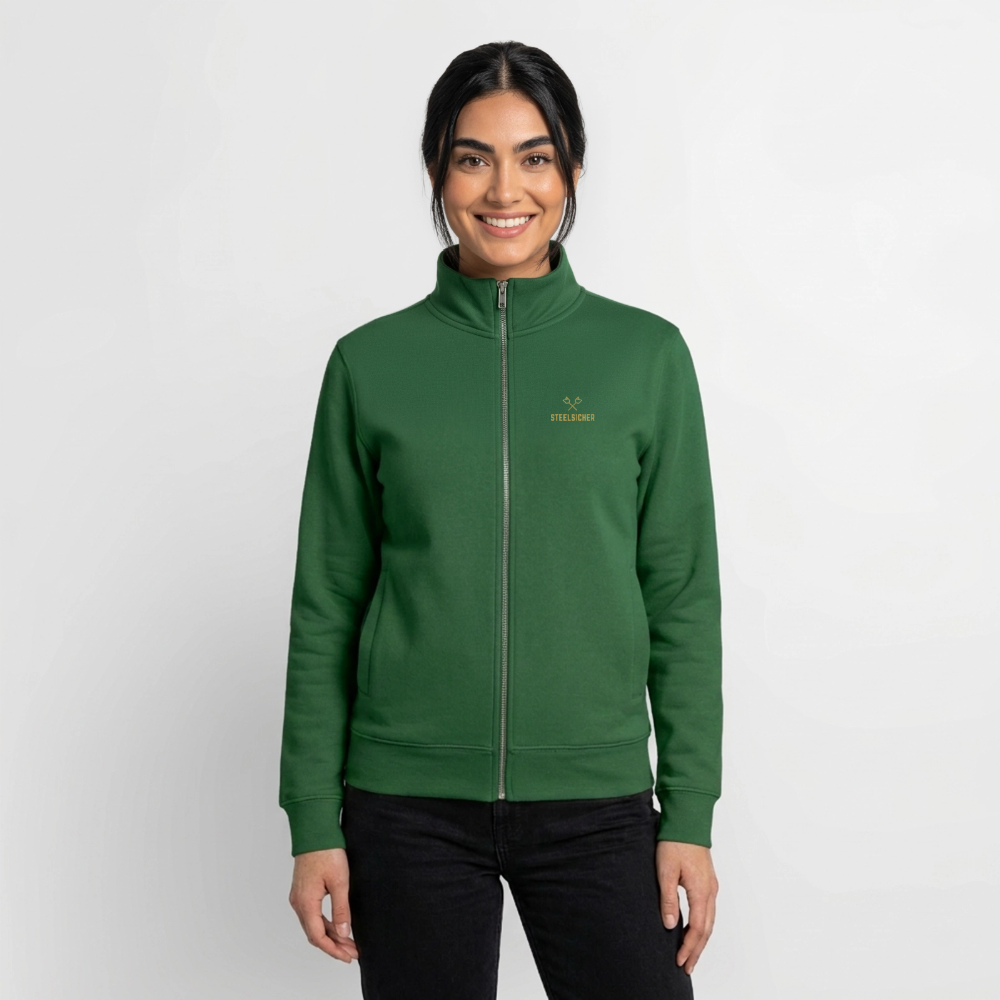 Gold Club *Large* Organic Zip Sweatshirt - Flaschengrün