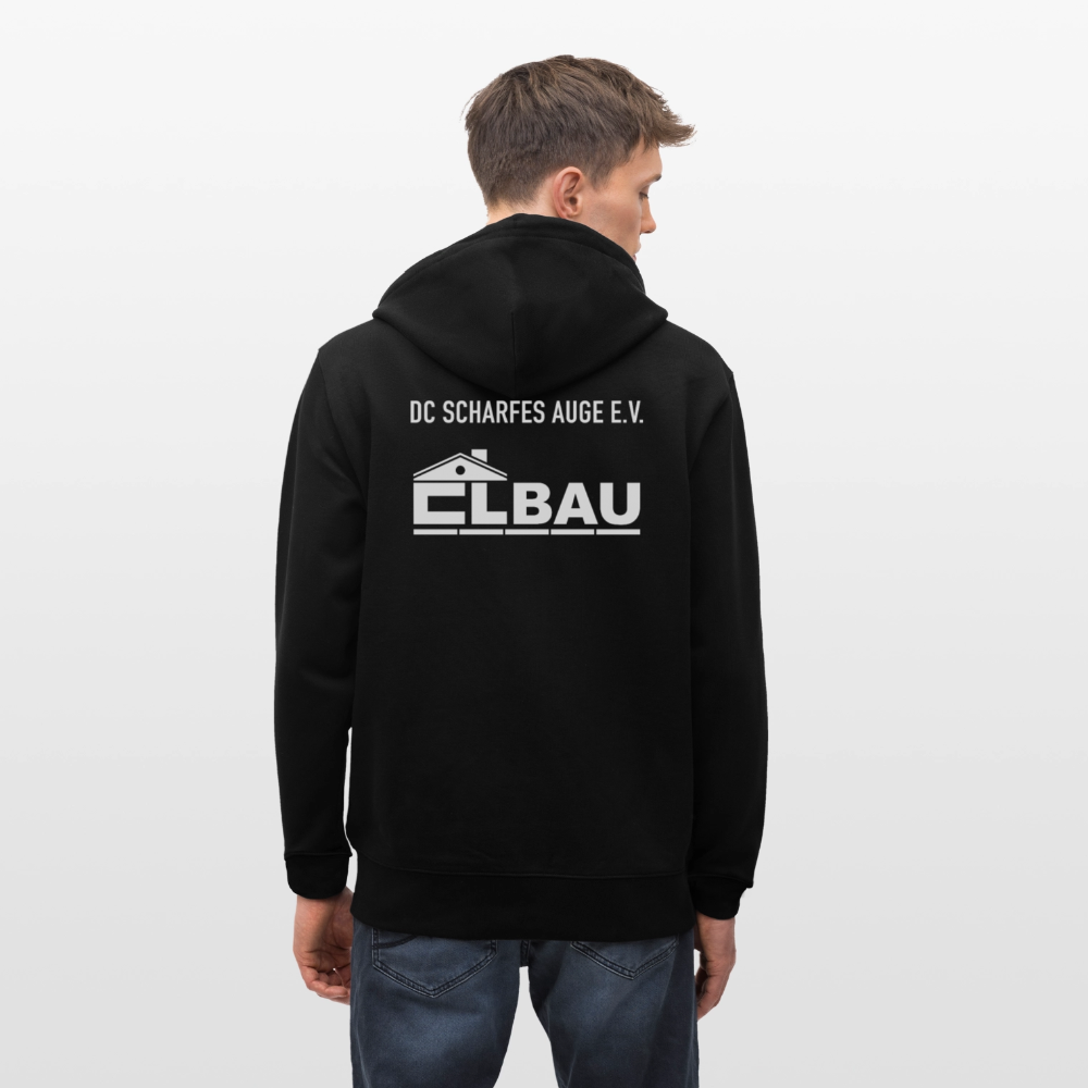 NORTH STARS Unisex Bio-Kapuzenjacke - Schwarz