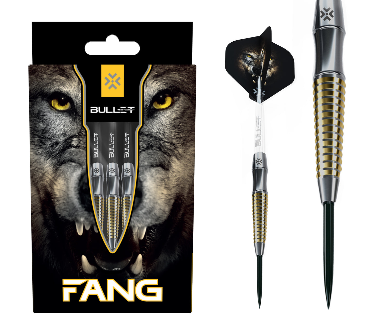 Bullet Fang Gold - Steel Tip - 90% Tungsten * VORBESTELLUNG *