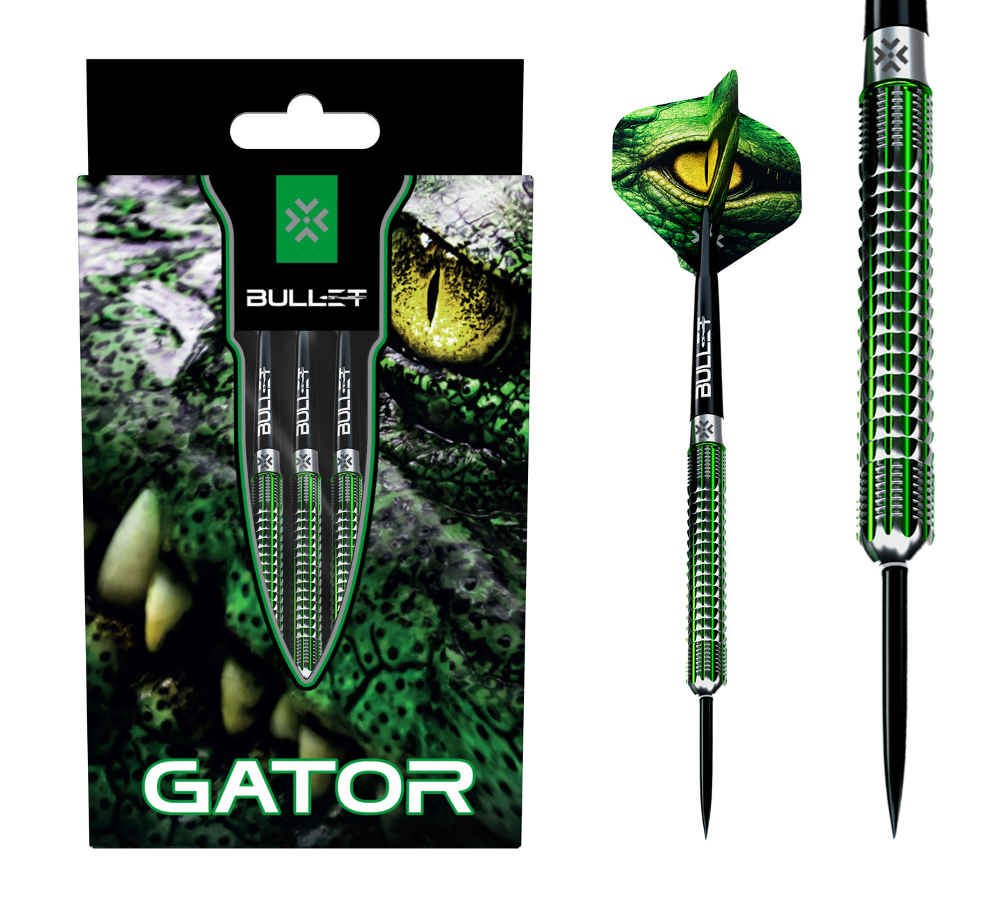 Bullet Gator Darts -  Steel Tip - 90% Tungsten * VORBESTELLUNG *