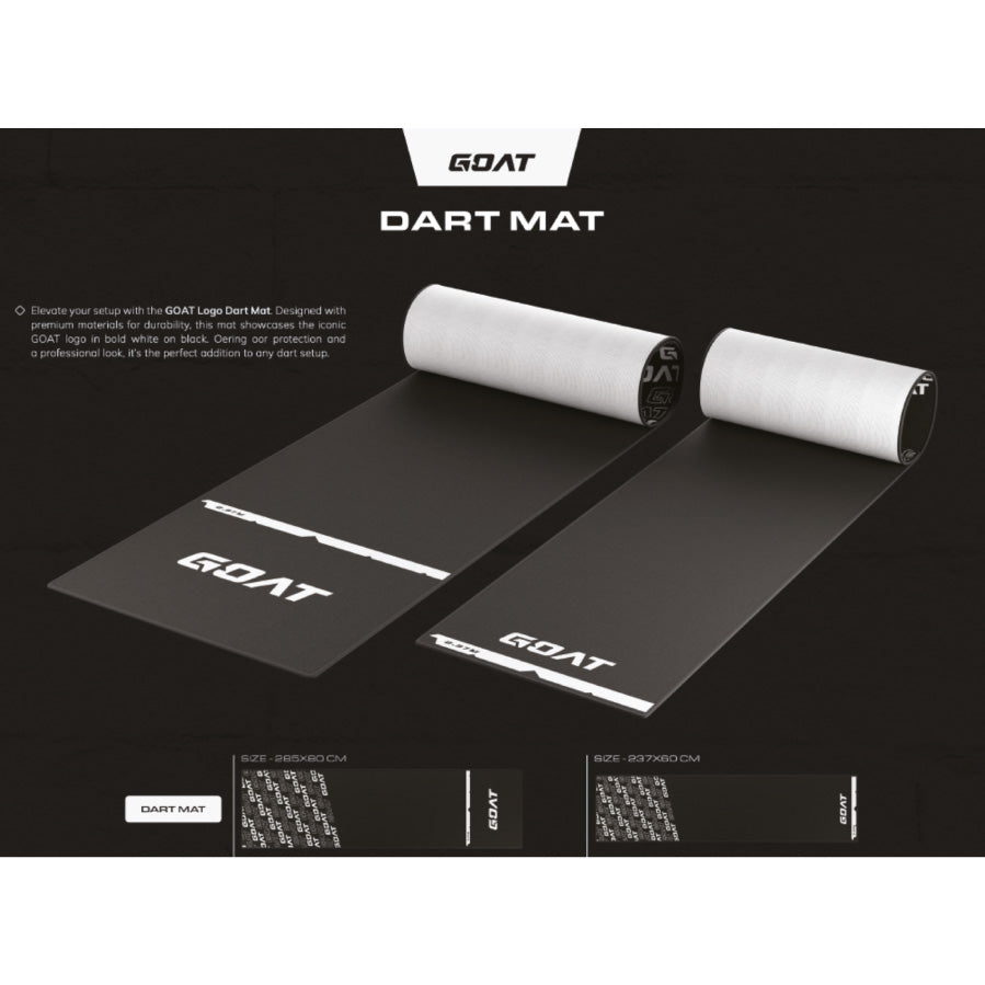 GOAT Dart Mat Dartteppich 80 x 285 cm - Modell LOGO DART MAT