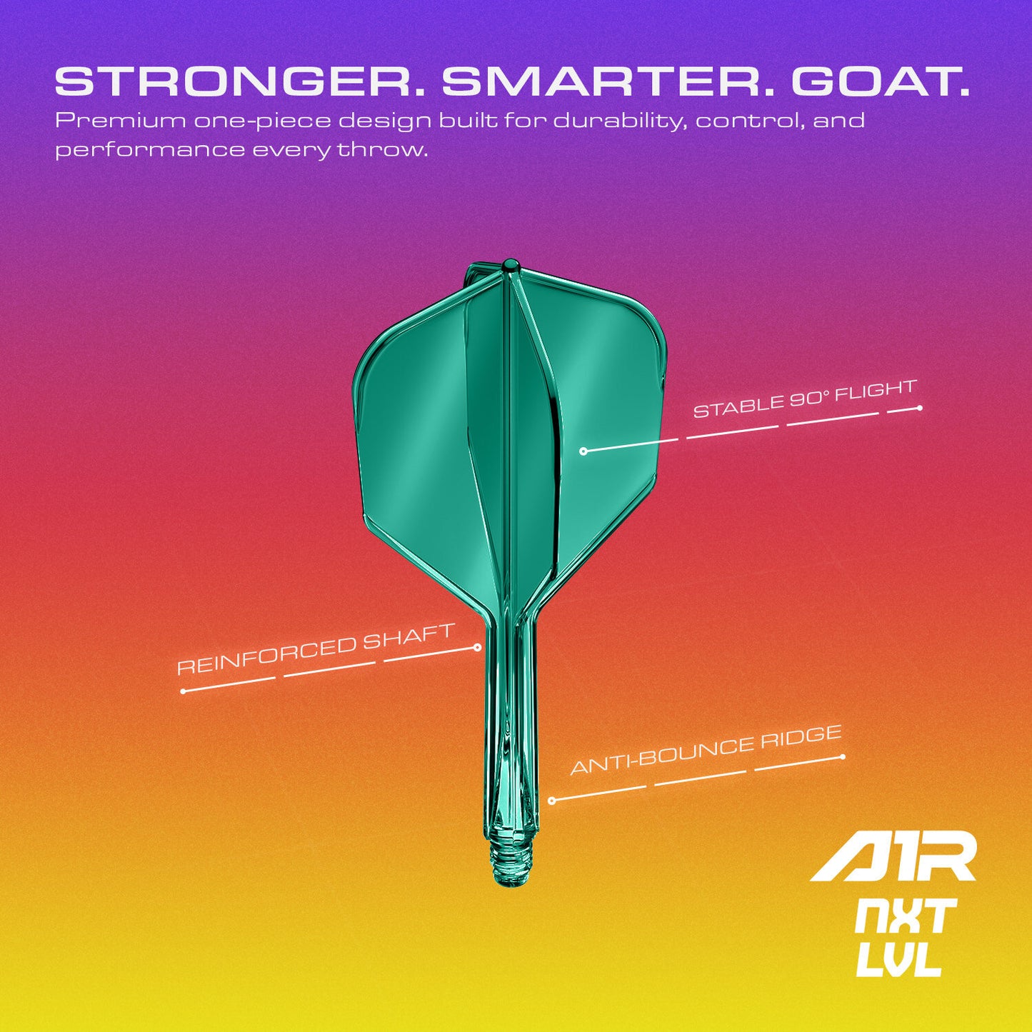 GOAT A1R Molded Flights NO6 *NEW COLORS*