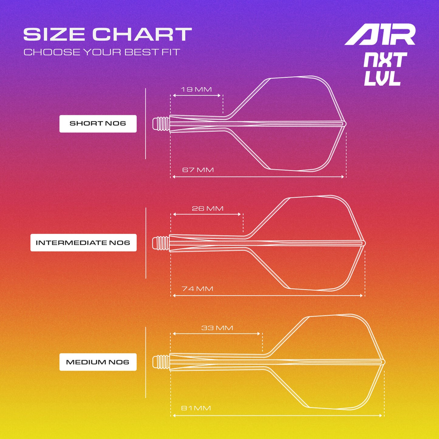 GOAT A1R Molded Flights NO6 *NEW COLORS*