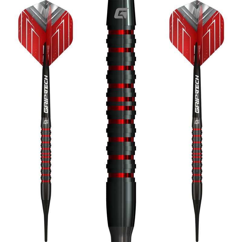 GOAT Podium Black & Red 80% Tungsten Soft Tip 20 gr