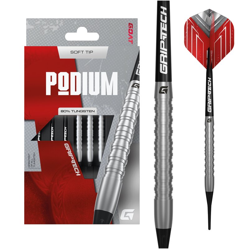 GOAT Podium Silver 80% Tungsten Soft Tip 18 gr