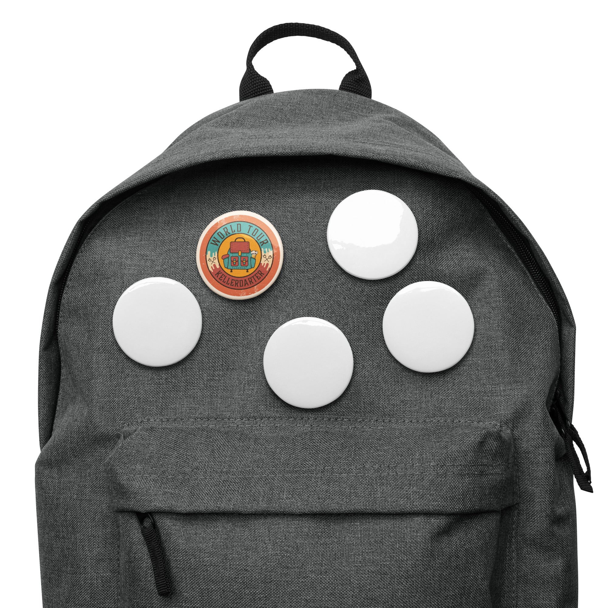Tour Button Kellerdarter World Tour Button-Set – Steelsicher