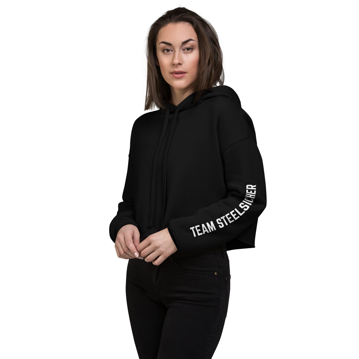 Team Steelsicher Crop-Hoodie