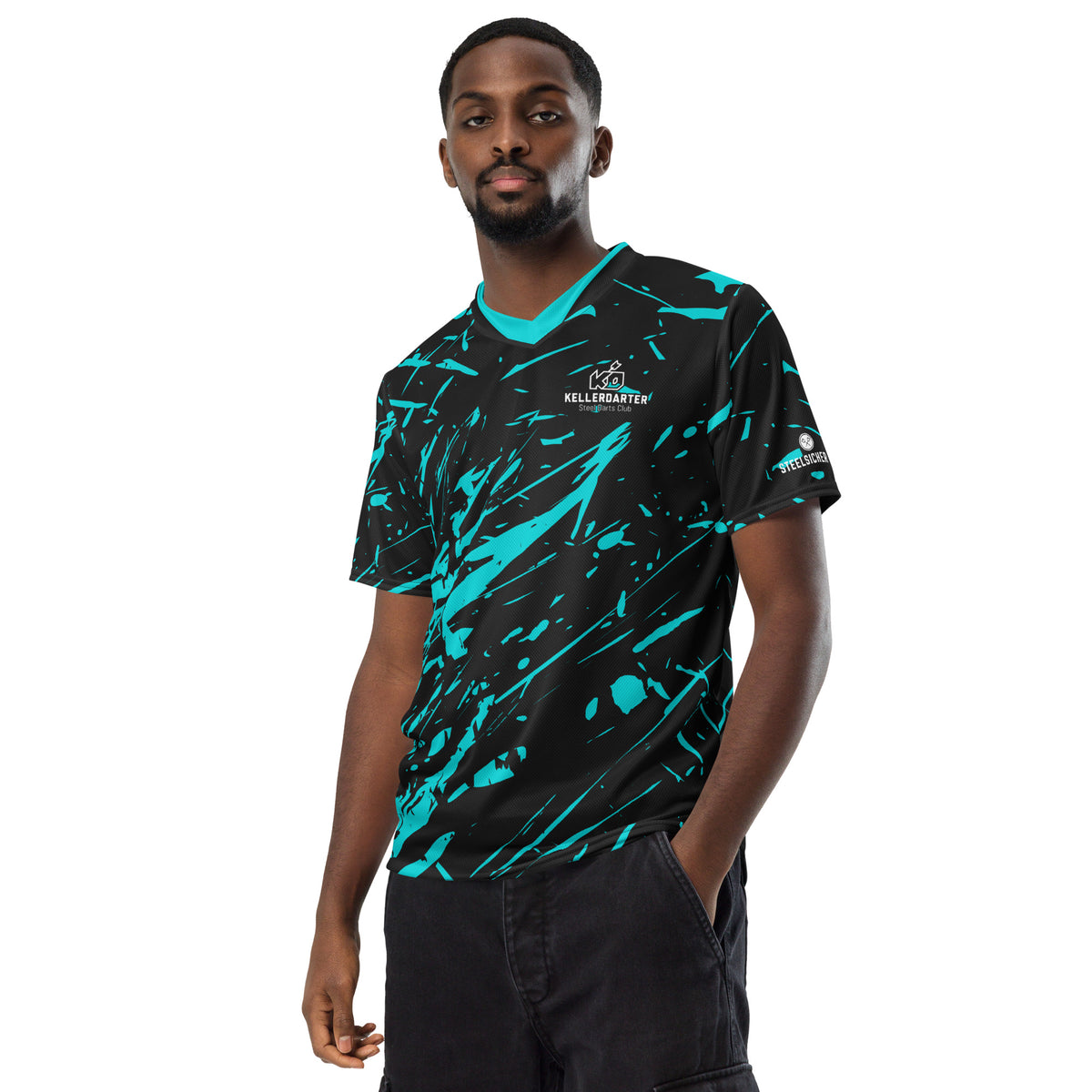 Kellerdarter Game Shirt SPLATTERED TURQ