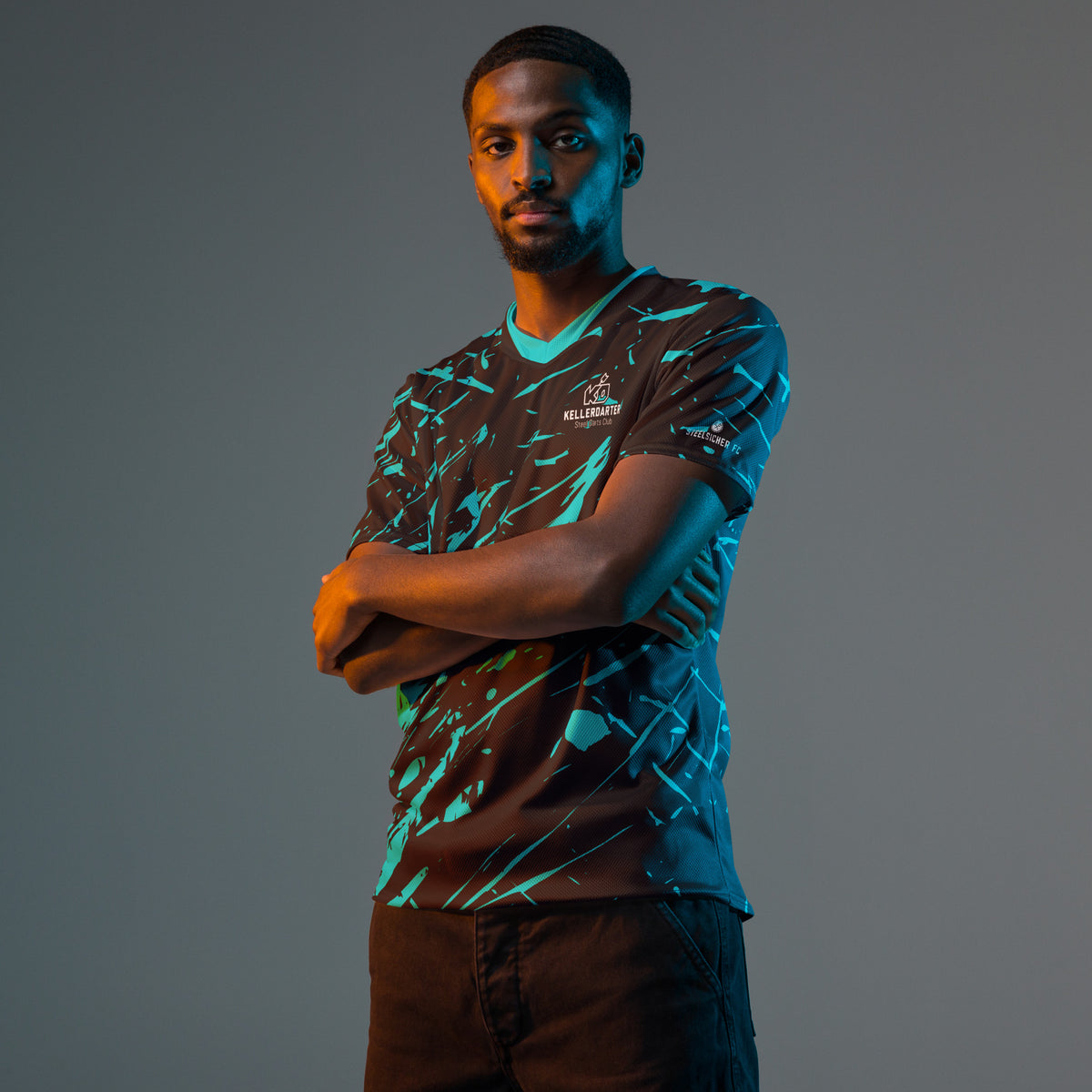 Kellerdarter Game Shirt SPLATTERED TURQ