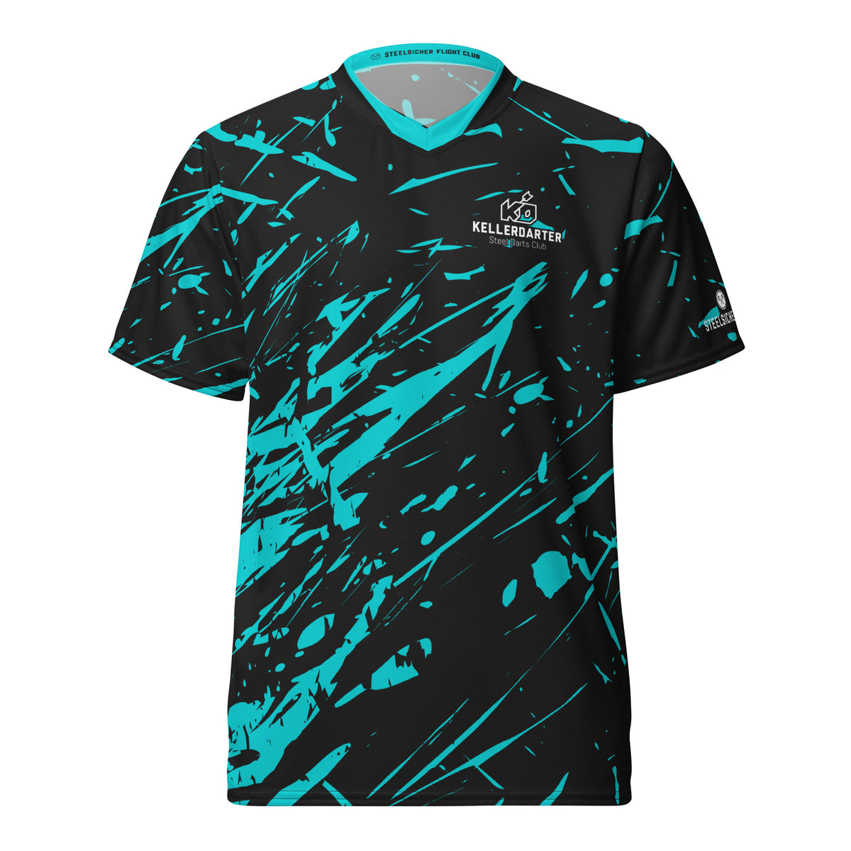Kellerdarter Game Shirt SPLATTERED TURQ