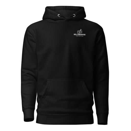 Kellerdarter Logo Unisex Hoodie vorne bedruckt - in 2 Farben